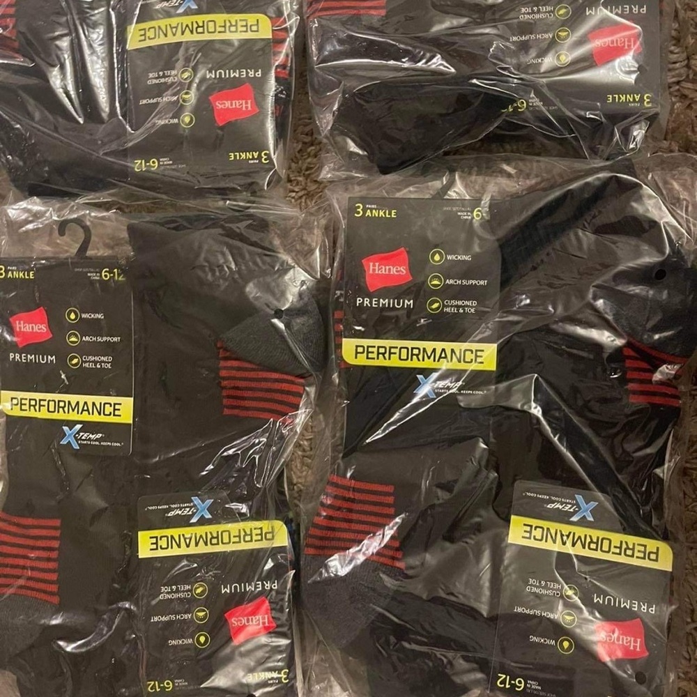 Hanes socks size 6 to size 12 no show